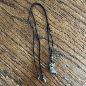 J.Jill Silver Owl Pendant Necklace